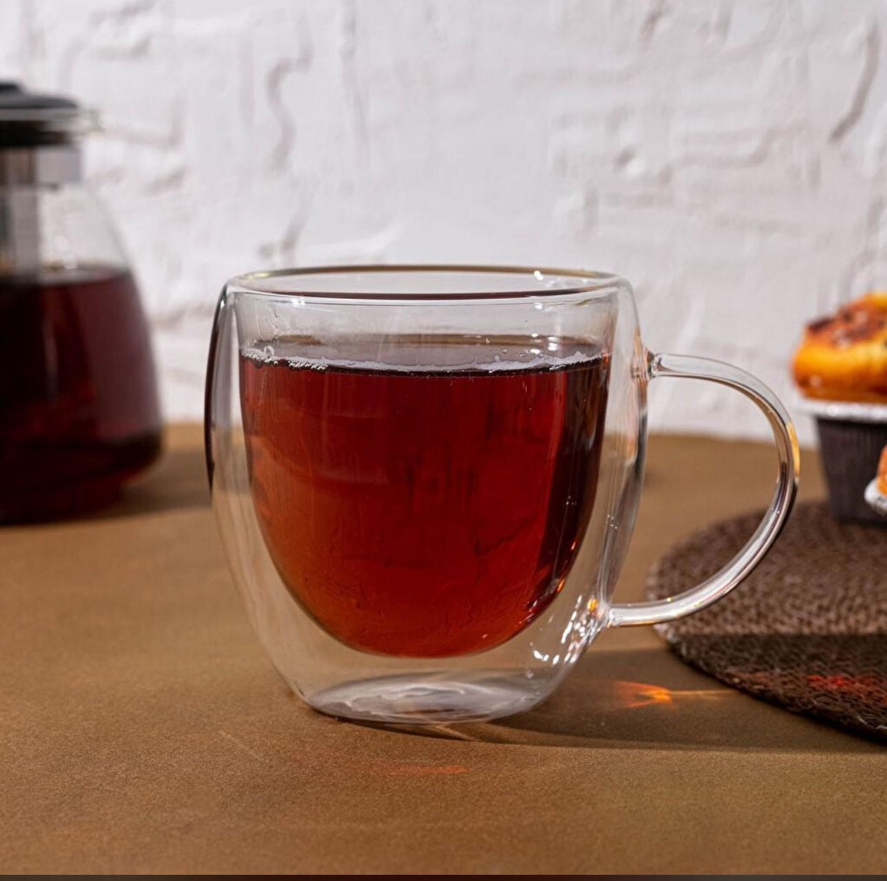 Elegant Glass Mug Design – Aesthetic Tea & Coffee Cup
