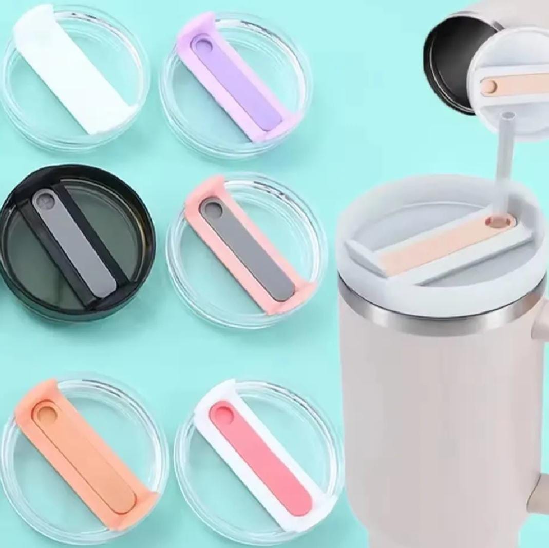 For Stanley 40 oz Reusable Straw Cap 40 oz Tumbler Flip Straw Lid Replacement Spill Proof Tumbler Cover