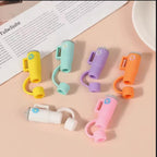 Durable Splash Proof Silicone Straw Covers Reuseable Leak-Proof Bow Straw Cover Cap