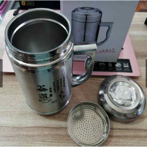 BrewSteel Mug- Sleek stainless steel mug for coffee, tea, and daily comfort