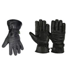 Pure Leather Winter Gloves for Men – Sheep Leather, Warm Fleece Lining, Motorcycle & Bike Gloves