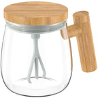 Electric Borosilicate Glass Milk Frother & Mixer – 7000 RPM, Battery Operated, Waterproof